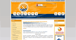 Desktop Screenshot of borsodsport.hu